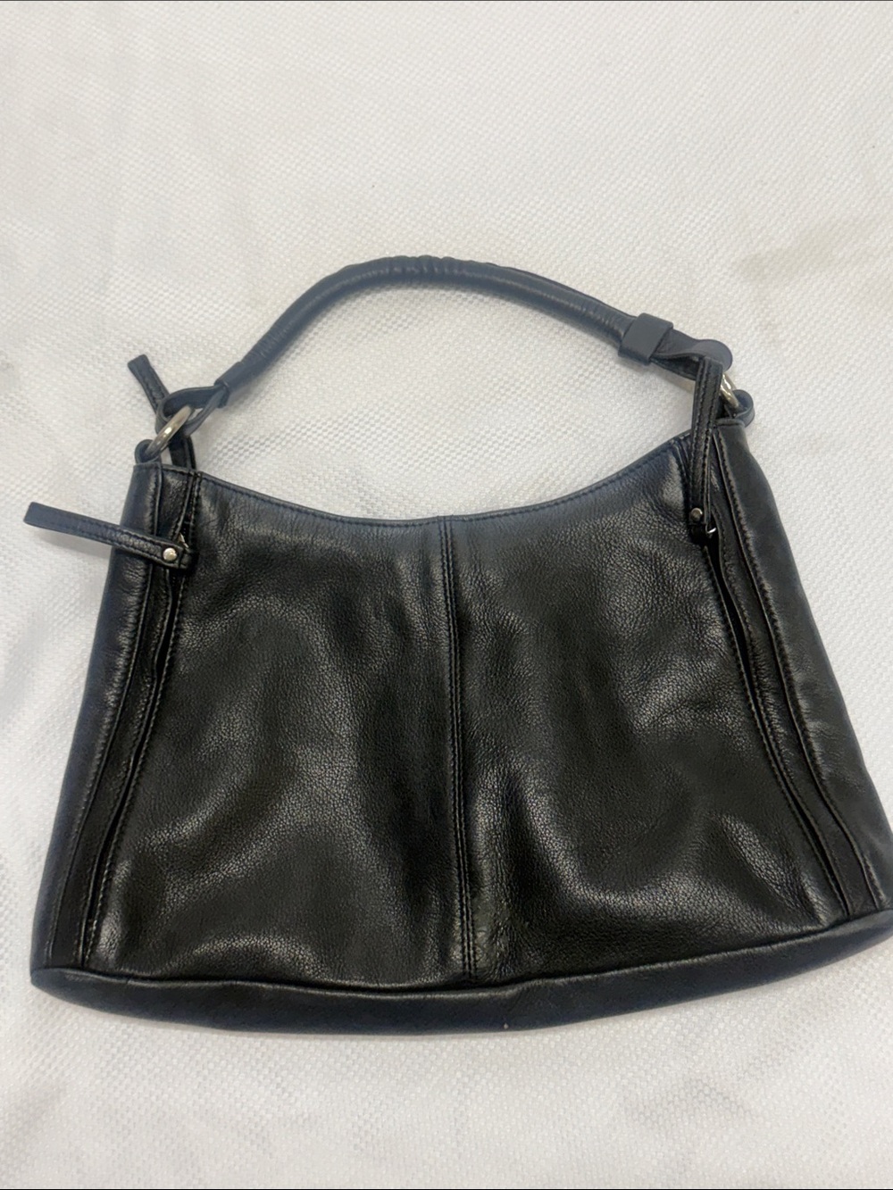 Osgoode Marley - Black Leather Shoulder Bag - Women's Handbag - 2x9x14